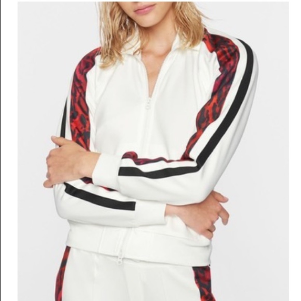 Pam & Gela white track jacket
